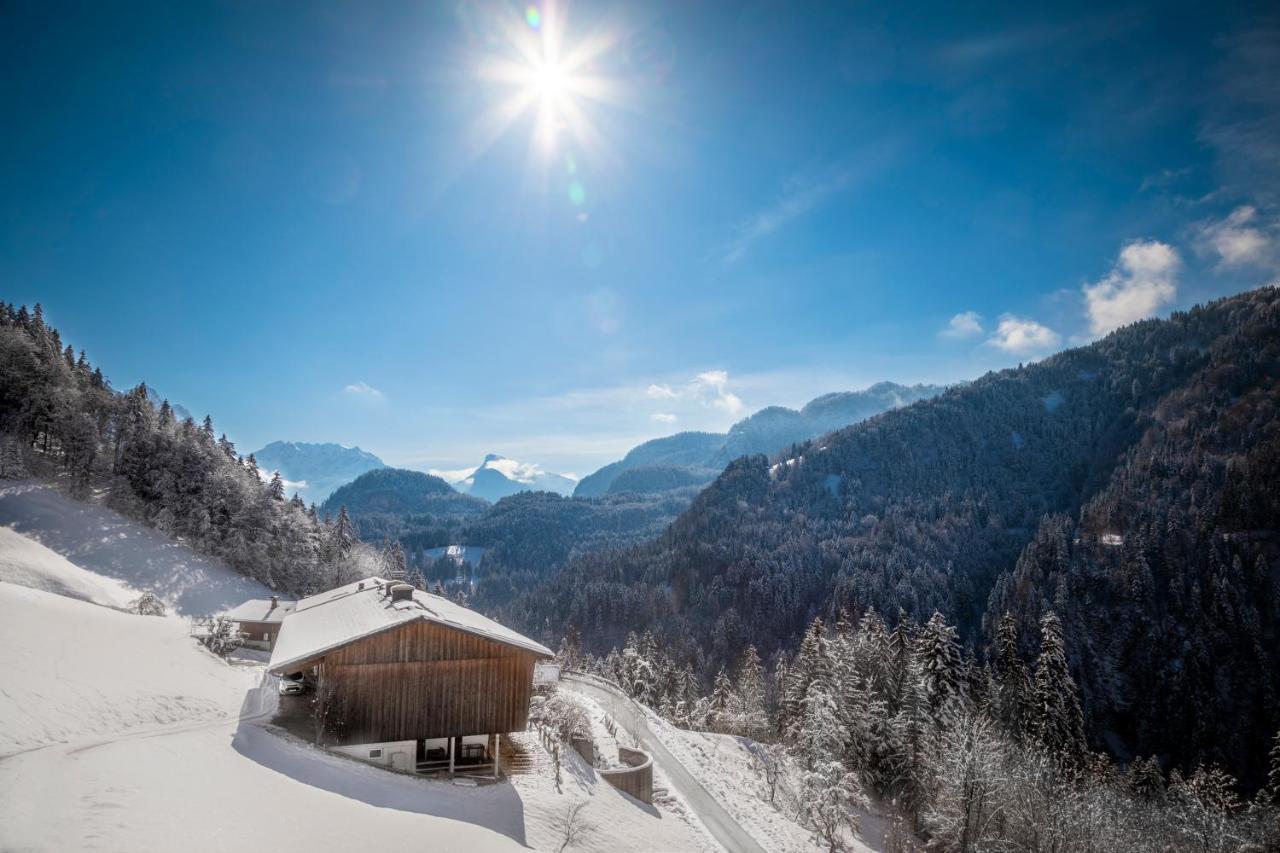 Biobauernhof Schneiderbauer Lägenhet Unken Exteriör bild